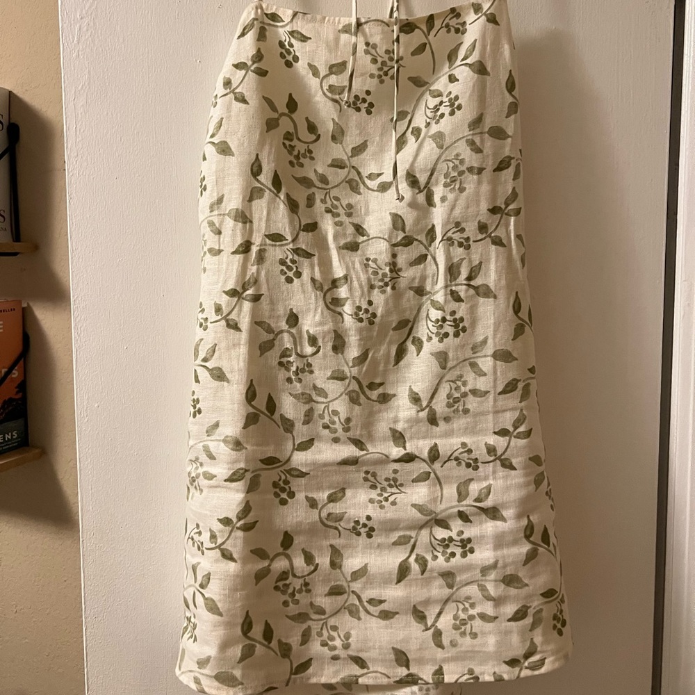 Reformation linen vine dress mini
